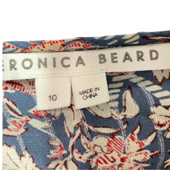 🌸 Veronica Beard Floral Mini‎ Dress — Size 10Long SleeveViscose Blend
